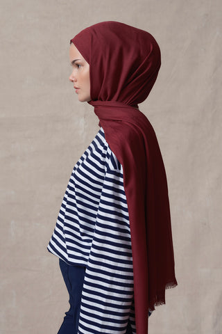 Modal Scarf Burgundy