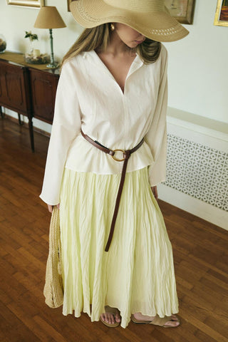 Modern Muse Linen Shirt Ecru