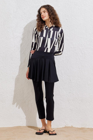 Modest Swimwear Tennis Skirt Black