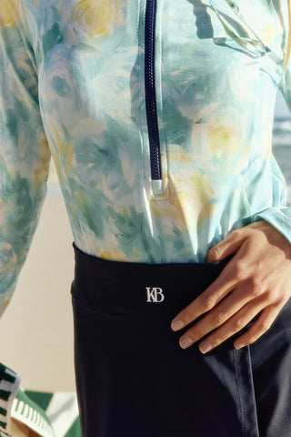 Modest Wrap Swim Skirt Navy