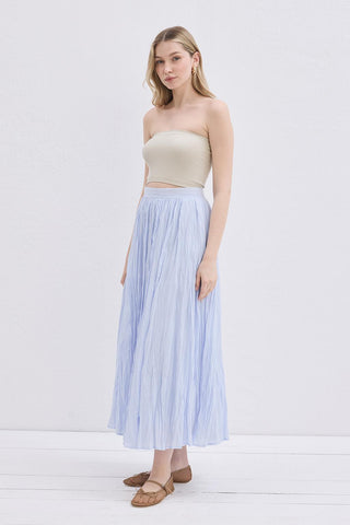 Nora Pleated Skirt Blue