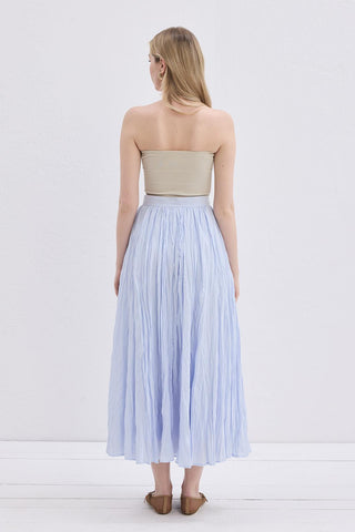 Nora Pleated Skirt Blue