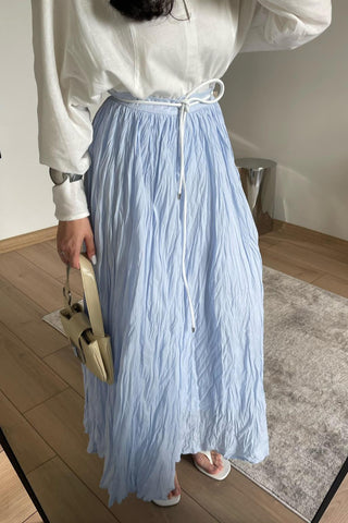 Nora Pleated Skirt Blue