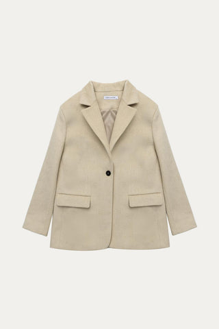 Old Wool Cashmere Coat Camel