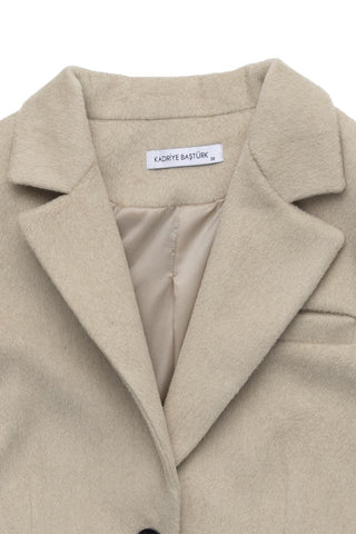 Old Wool Cashmere Coat Camel