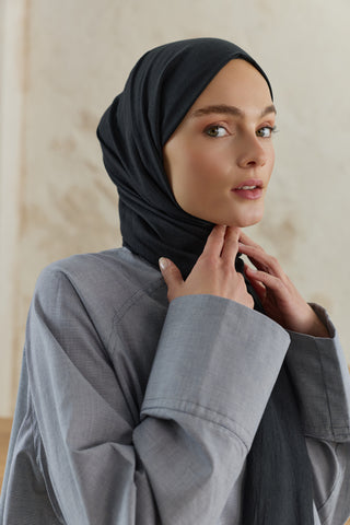 Organic Crash Scarf Black