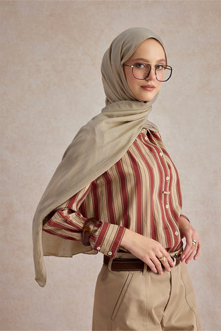 Organic Crash Scarf Camel