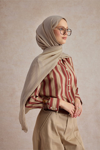 Organic Crash Scarf Camel