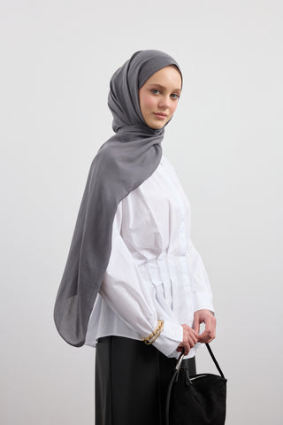 Organic Crash Scarf Anthracite