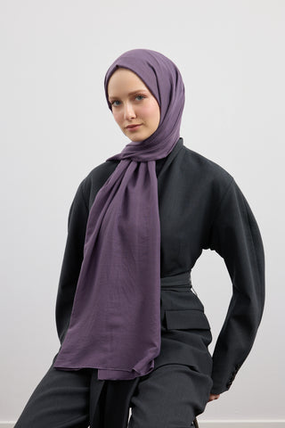 Organic Crash Scarf Lilac