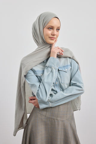 Organic Crash Scarf Grey