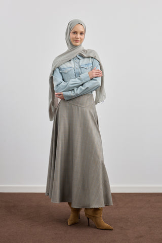 Organic Crash Scarf Grey