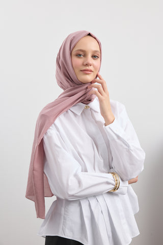 Organic Crash Scarf Dusty Rose