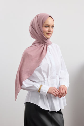 Organic Crash Scarf Dusty Rose