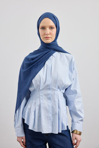 Organic Crash Scarf Indigo