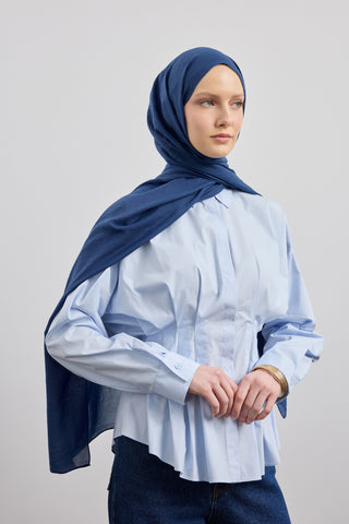 Organic Crash Scarf Indigo