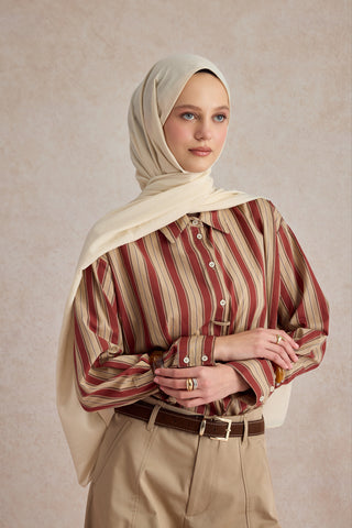 Organic Crash Scarf Bone