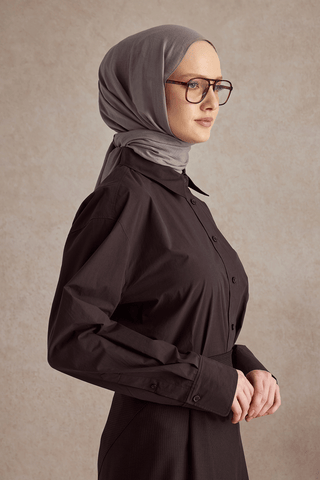 Organic Crash Scarf Ashy Grey