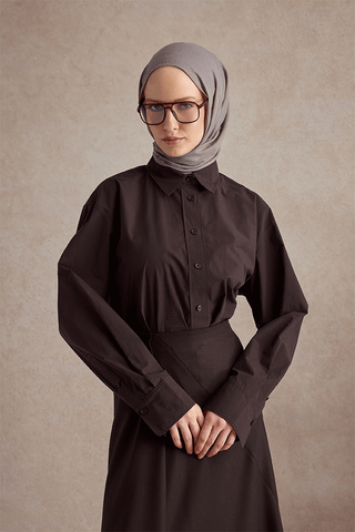 Organic Crash Scarf Ashy Grey