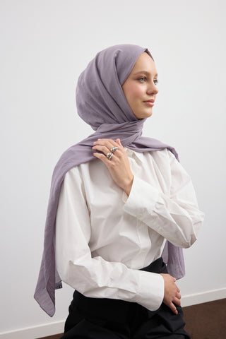Organic Crash Scarf Lavender
