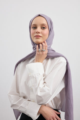Organic Crash Scarf Lavender