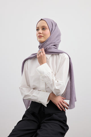 Organic Crash Scarf Lavender
