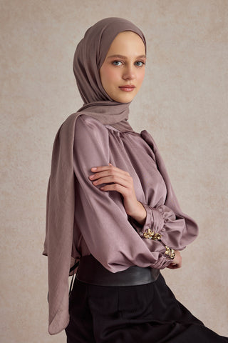 Organic Crash Scarf Plum