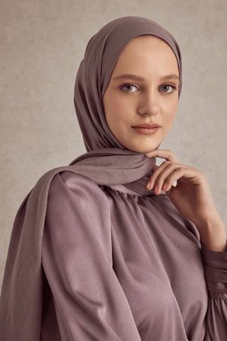 Organic Crash Scarf Plum