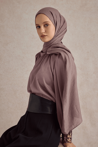 Organic Crash Scarf Plum