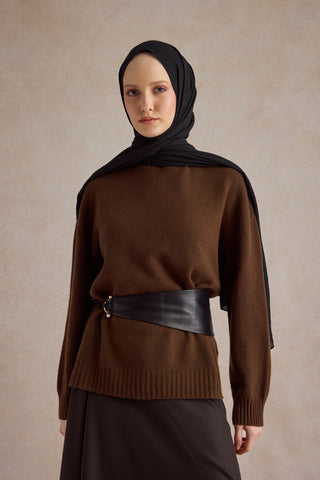 Organic Crash Scarf Black