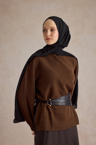 Organic Crash Scarf Black