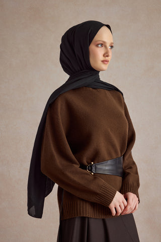 Organic Crash Scarf Black