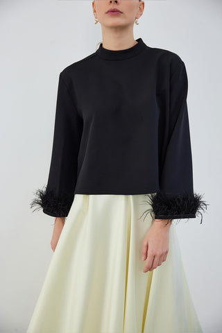 Otrish Detailed Tunic Black