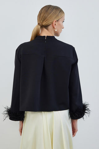 Otrish Detailed Tunic Black