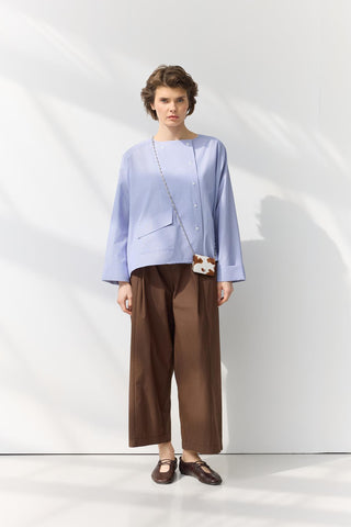 Oversize Pocket Shirt Blue