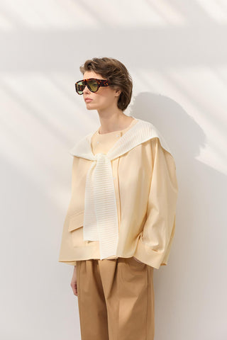 Oversize Pocket Shirt Yellow