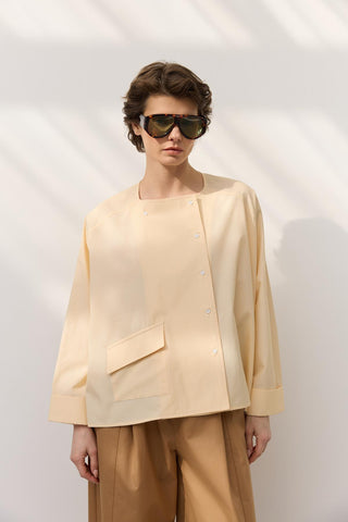 Oversize Pocket Shirt Yellow