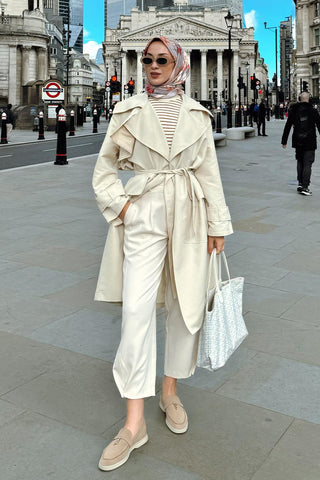 Oversize Tood Trench Stone