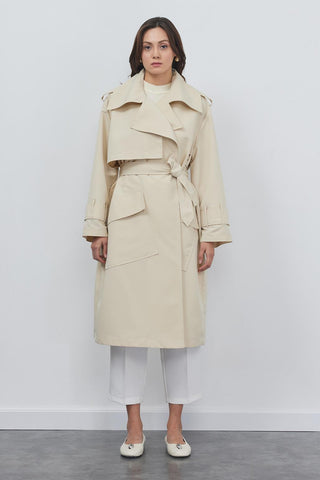 Oversize Tood Trench Stone