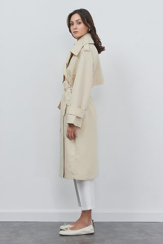 Oversize Tood Trench Stone