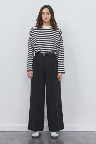 Palazzo Wide Leg Trousers Black