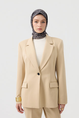 Cotton Square Scarf Bloom Brown