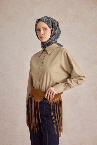 Cotton Scarf Garden Burgundy