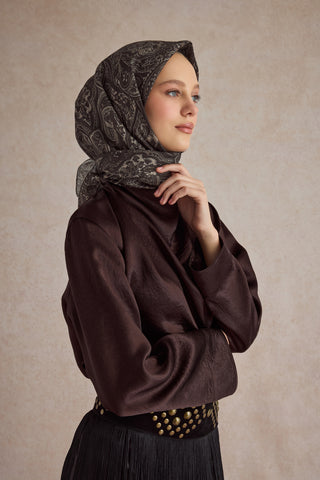 Cotton Scarf Magic Dark Green