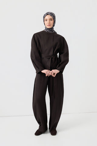 Cotton Square Scarf Medallion Black