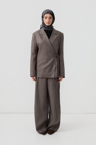 Cotton Square Scarf Tale Black