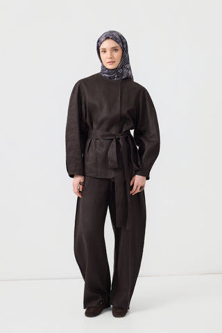 Cotton Square Scarf Timeless Plum