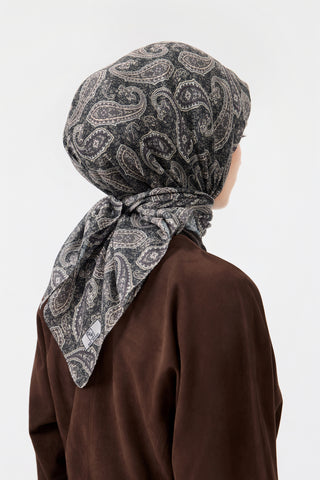 Cotton Square Scarf Timeless Soft Green