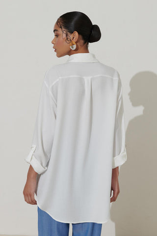 Linen Cotton Shirt Ecru