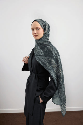 Cotton Scarf Flow Anthracite